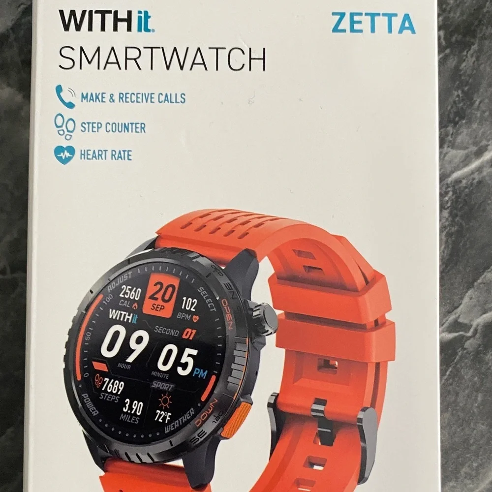 Zetta Smartwatch - Vibrant Orange